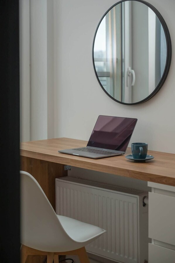 Interior - Cozy Apartment | Balcony | Workspace (Wroclaw)