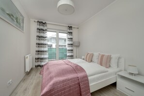 Apartment, 1 Schlafzimmer, Balkon | 1 Schlafzimmer, Bettwäsche