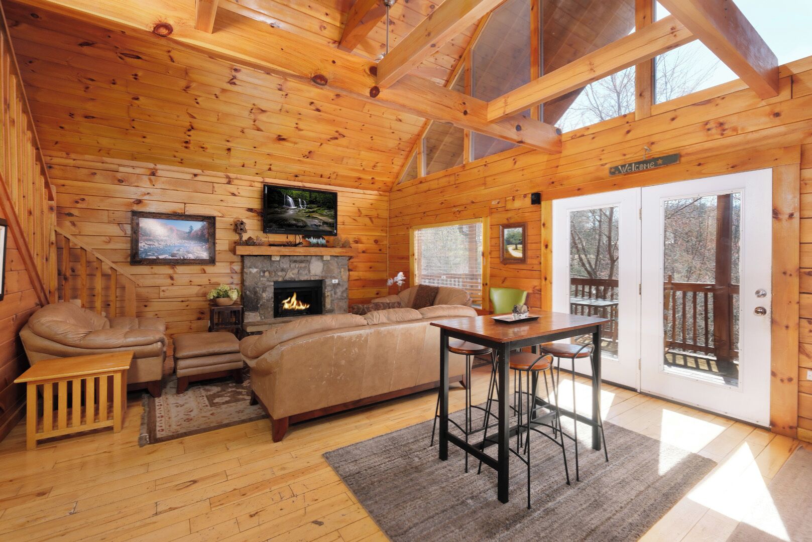 Fernseher, Kamin, Videospiele