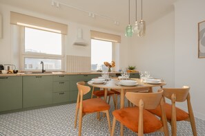 Apartment, 2 Bedrooms, Kitchen | Private kitchen | Microwave, oven, dishwasher, coffee/tea maker - Apartment for 6 in the Heart of Warsaw (Warsaw)