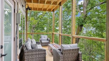 Ferienhütte, 3 Schlafzimmer | Balkon