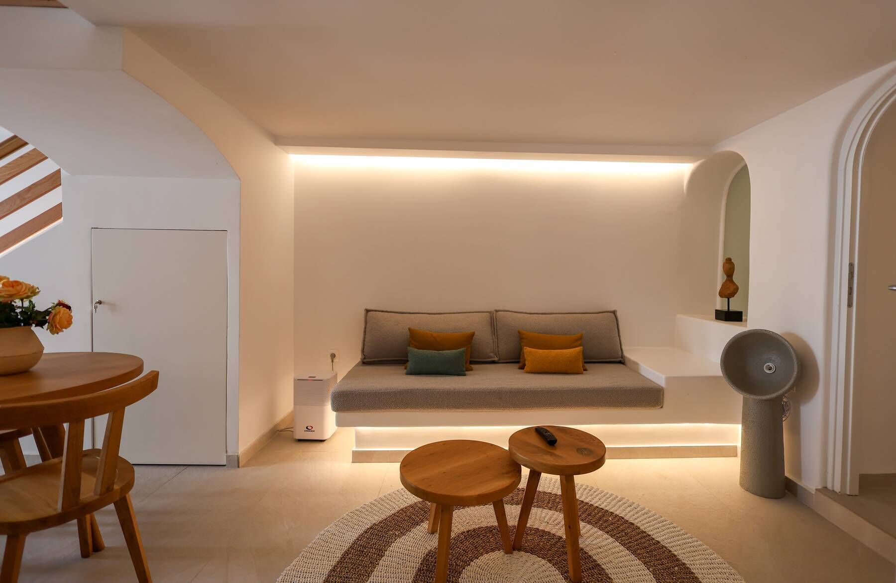Villa supérieure (Caldera view, Indoor/Outdoor Hot Tub) | Aire de séjour
