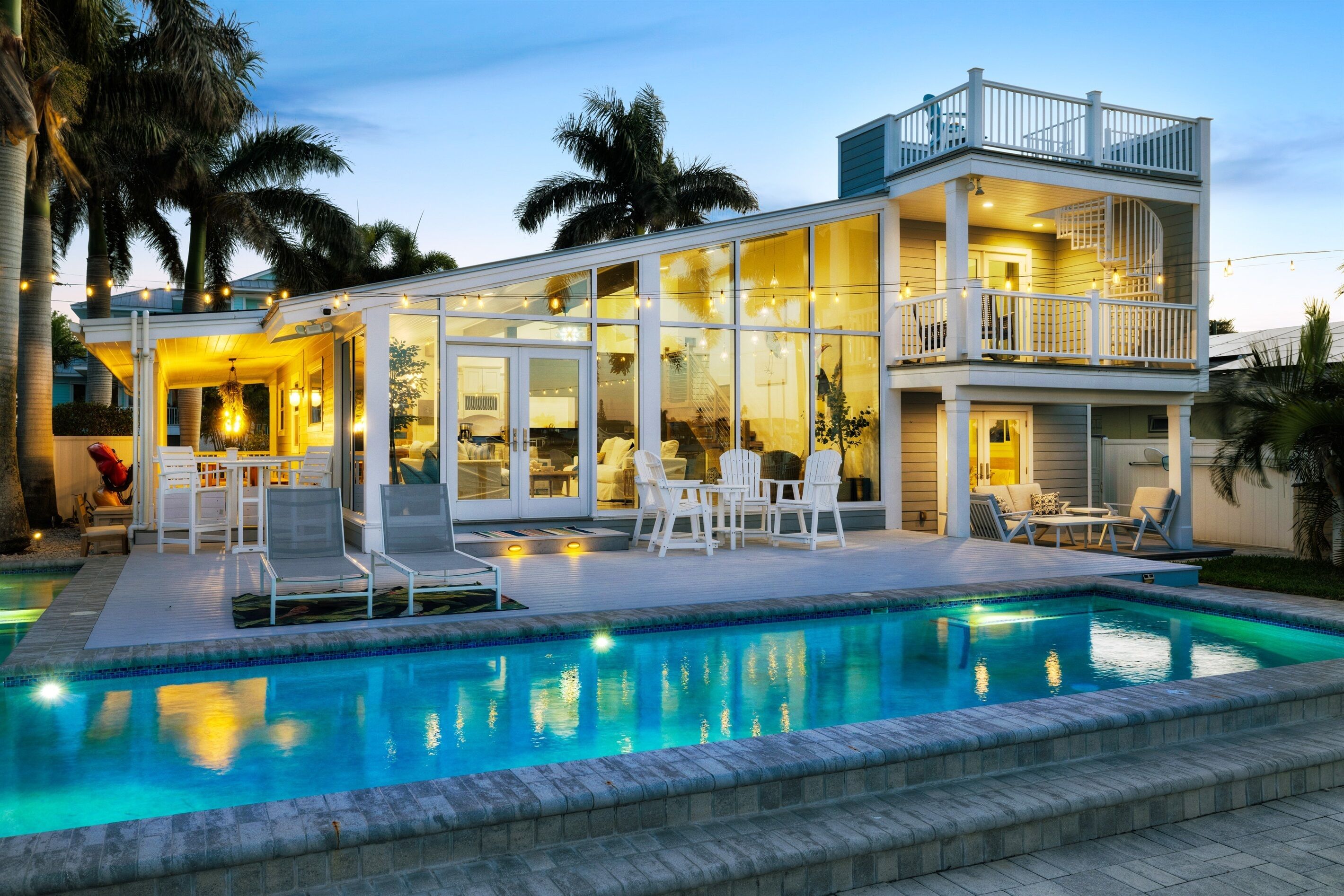 Una piscina riscaldata