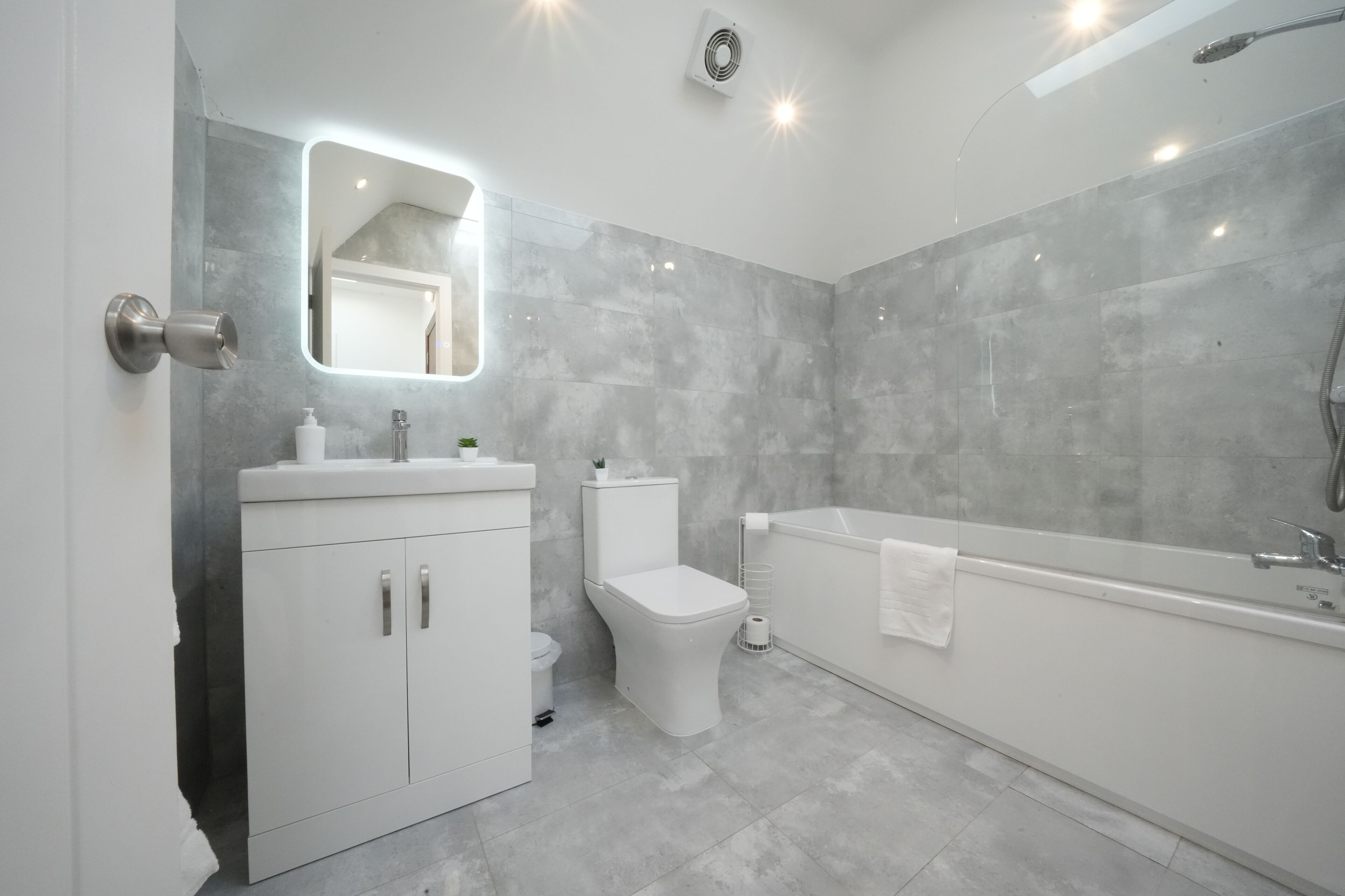 Towels, soap