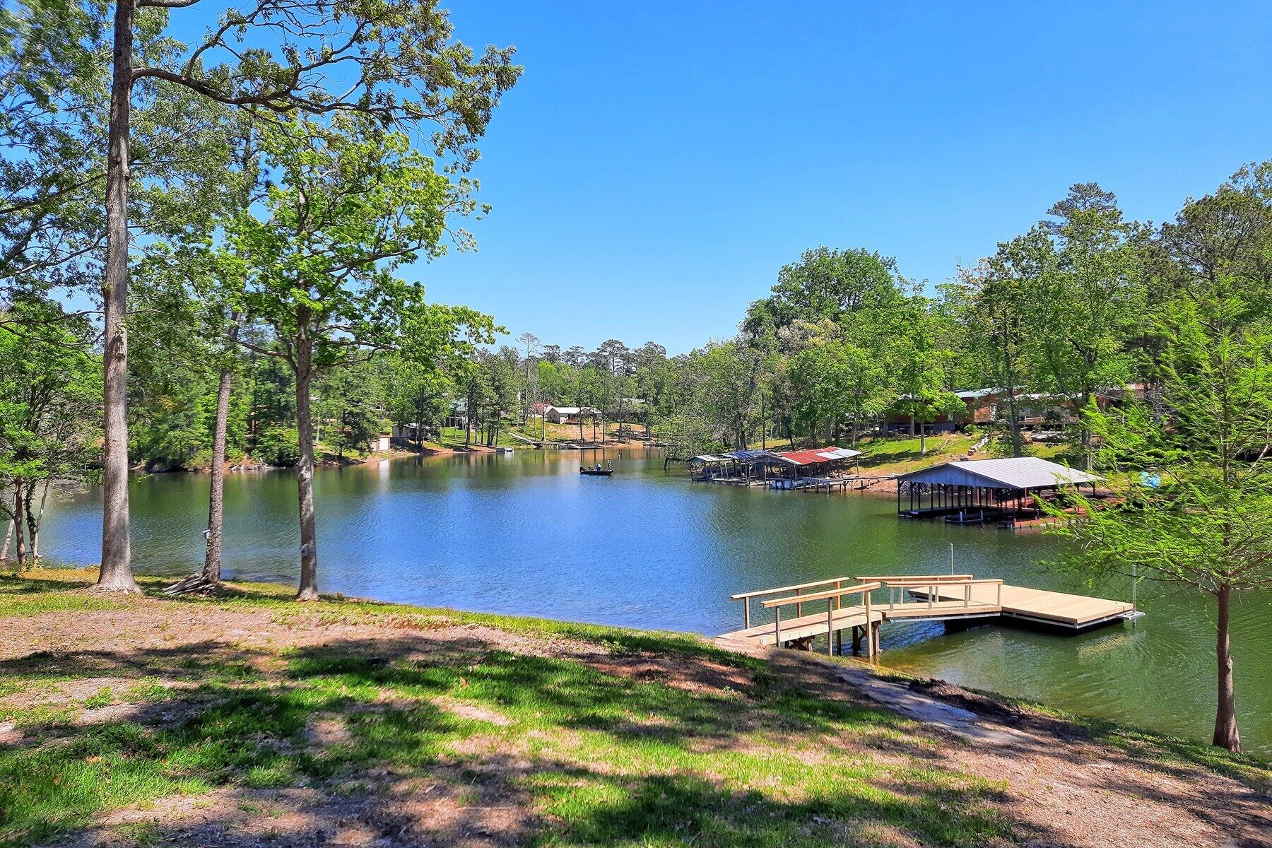 Lakefront property on popular Skiers Cove in Toledo Village, South Toledo Bend.