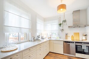 Kühlschrank, Ofen, Herdplatte, Geschirrspüler
