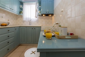 Basic Apartment | Private kitchen | Fridge, oven, stovetop, coffee/tea maker