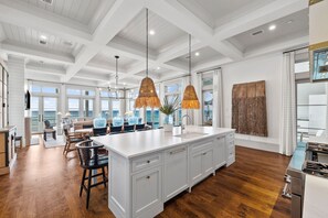 Fridge, microwave, oven, stovetop - Private Salt Water Pool! Gulf Front! Carriage House! LSV! (Santa Rosa Beach)