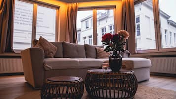 Premium bedding, memory foam beds, blackout drapes, soundproofing