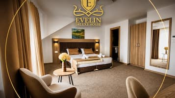 Premium bedding, minibar, in-room safe, desk