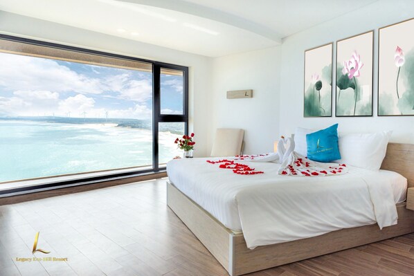 Habitación doble ejecutiva | Ropa de cama de alta calidad, edredón y camas con pillow-top