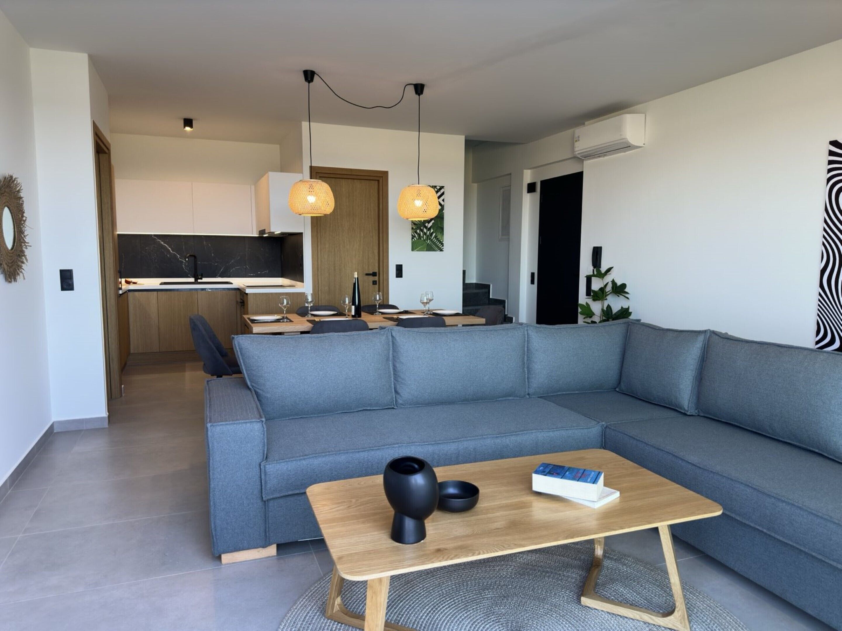 Deluxe Villa, Private Pool, Sea View | Living area