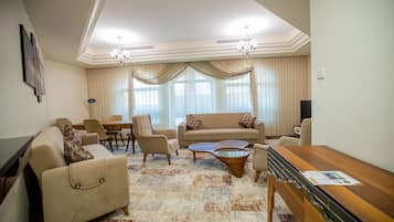 Apartament superior | Sala d'estar | Televisor de pantalla plana, Netflix i serveis de streaming
