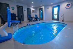 Indoor pool, a heated pool