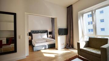 1 Schlafzimmer, Bügeleisen/Bügelbrett, kostenloses WLAN, Bettwäsche