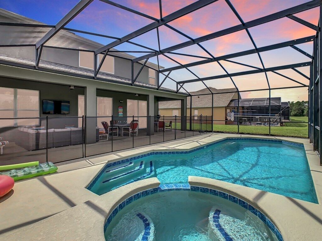 A heated pool