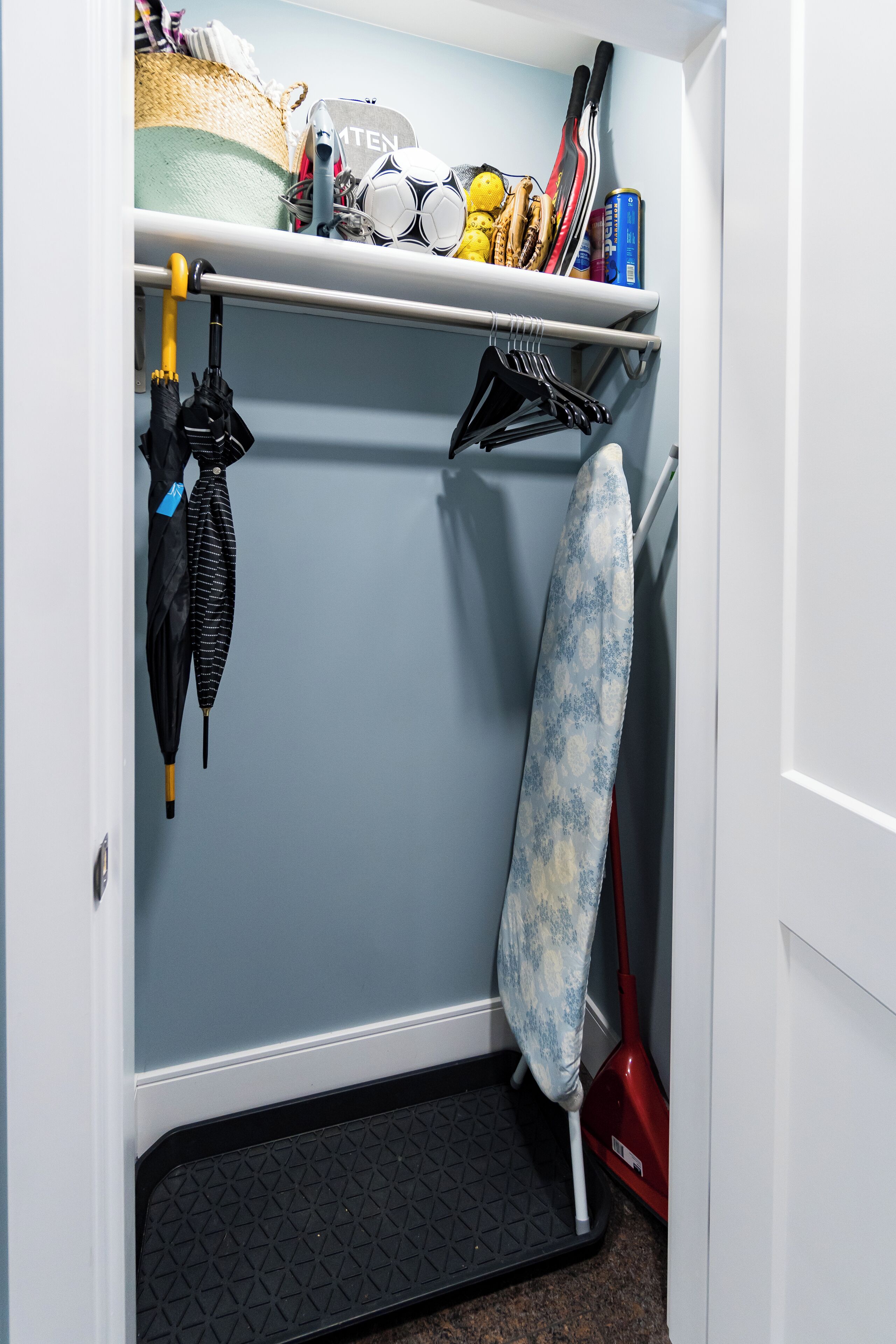 Common closet to store your shoes and jackets