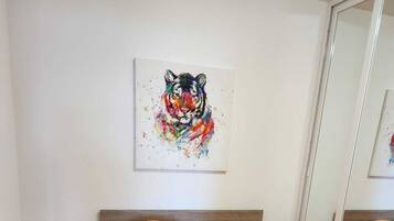 1 bedroom, iron/ironing board, bed sheets