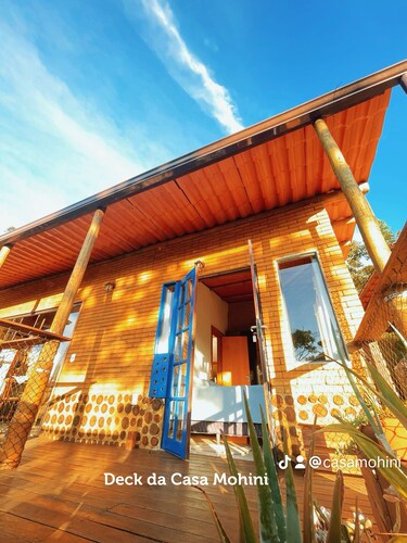 Casa Mohini: Deck Para Montanha e Lareira. Piscina Natural e Templo a 5 min