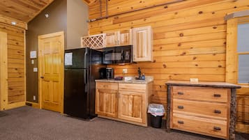 Fridge, microwave, coffee/tea maker