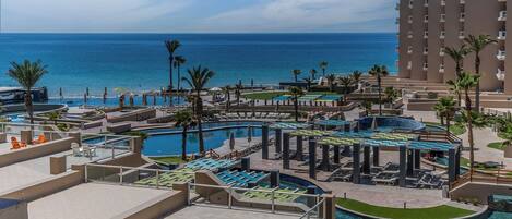 Een verwarmd zwembad