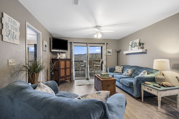 Make lasting memories with loved ones in this inviting condo - gather around the table for a friendly board game competition or snuggle up and enjoy a movie night on the TV in the evenings.