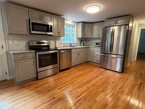 Microwave, oven, stovetop, dishwasher