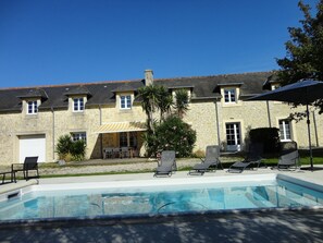 A heated pool