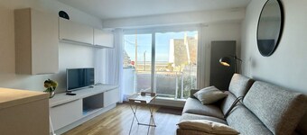 Les Tamaris, appartement en RDC pour 3 personnes avec vue sur la baie
