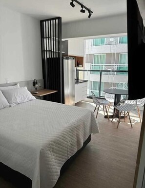 Studio | 1 sovrum, skrivbord, arbetsyta för laptop och gratis wi-fi