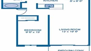 Plano de planta de una casa que incluye un dormitorio de 3.8 x 4.3 metros, un comedor de 2.4 x 2.6 metros, una cocina, un baño y una sala de estar de 3.7 x 6 metros.
