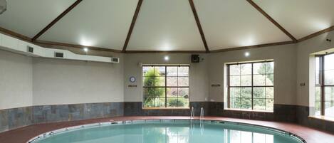 Indoor pool, seasonal outdoor pool