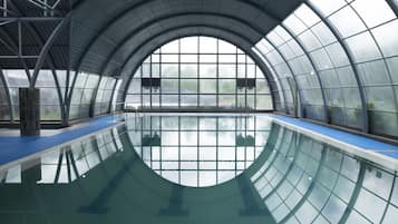 Indoor pool, seasonal outdoor pool