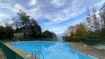 Indoor pool, seasonal outdoor pool