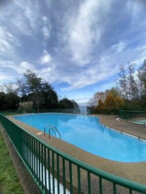 Indoor pool, seasonal outdoor pool
