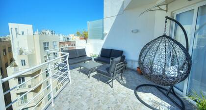 Roof terrace, Seaview 3 bedroom penthouse GOSLM-11