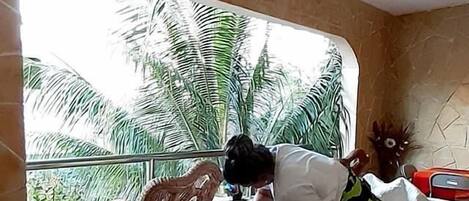 Comfort-Zimmer, 1 King-Bett | Terrasse/Patio