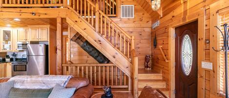 TV, fireplace, table football