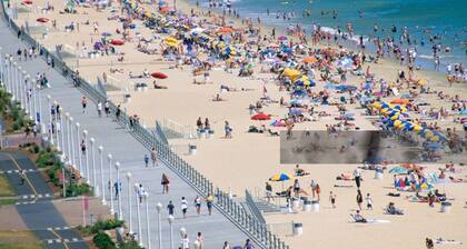 2 min walk to the beach! Gorgeous and spacious home perfect for a group!