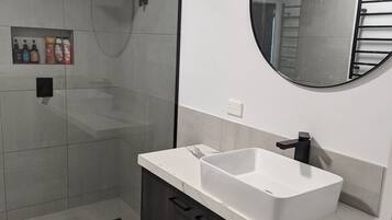 Towels, soap, toilet paper