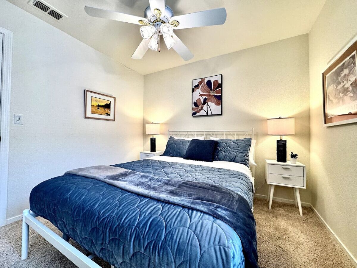 3 bedrooms, desk, iron/ironing board, free WiFi