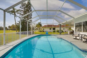 Et oppvarmet basseng