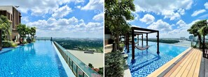 Indoor pool, 3 outdoor pools, open 6:00 AM to 10:00 PM, pool umbrellas - Homie's Apartment in D'Edge Thao Dien (Ho Chi Minh City)