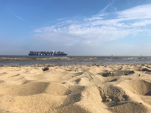 Ferienhaus 'Urlaub An Der Elbmündung' mit privater Terrasse, Garten und WLAN