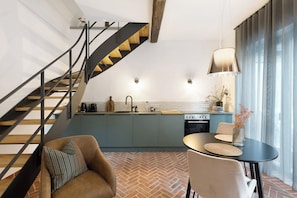 Interior - Apartment "Altes Pfarrhaus - das Kelterhaus" with Shared Terrace & Wi-Fi (Gleisweiler)