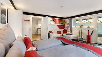 1 slaapkamer, een bureau, een strijkplank/strijkijzer, gratis wifi