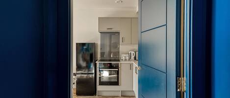 Fridge, microwave, toaster