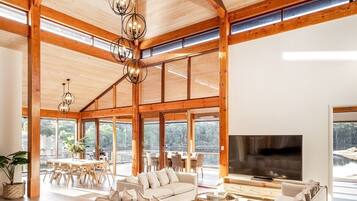 Télévision, cheminée