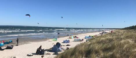 Vlak bij het strand