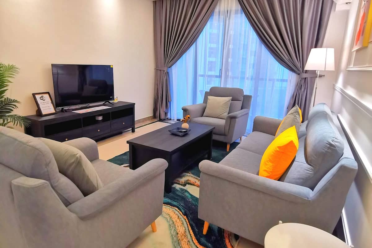 Habitació triple panoràmica | Sala d'estar